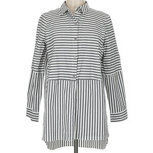 Vince Camuto Black and White Striped Shirt NWOT